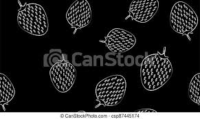 Get us on google play store. Strawberry On A Black Background Vector Illustration Pattern Delicious Sweet Berry Seamless Illustration Wallpaper In Canstock