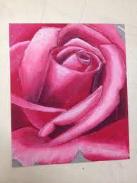 Oil Pastel Rose Oil Pastel Paintings Oil Pastel Art Pastel Artwork