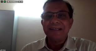 Blue and Orange Photo of Buildings Corporate Flyer