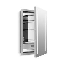 Check spelling or type a new query. Kohler K 99003 Tlc Na N A Verdera 20 X 30 Lighted Single Door Medicine Cabinet With Two Shelves Built In Outlets And Flip Out Magnifying Mirror Ca Title 24 Compliant Faucetdirect Com