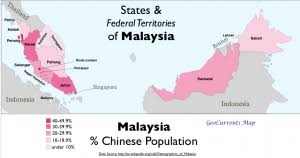Out of the 29.7 million citizens, the composition of bumiputera rose 0.3 percentage points to record 69.6 per. Malaysia Chinese Population By State Map Geocurrents