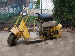 Sold Price Vintage 1947 Cushman Scooter Yellow Invalid Date Edt
