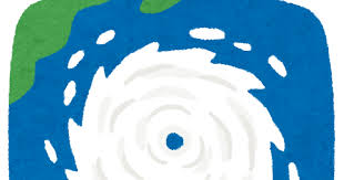 上から見た台風のイラスト | かわいいフリー素材集 いらすとや