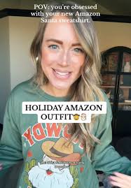 Obsessed with my new cowboy santa sweatshirt from Amazon 🤠🎅🏻. Under $25  🙌🏻. #amazonholidayoutfits #amazonoutfits #holidaystyle #festivefashion  #founditonamazon #founditonamazonfashion ...