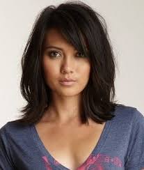 Looking super chic with that short fringe and wavy lob. Dmaz Fabulous Lob Bob Hairstyles Dmaz