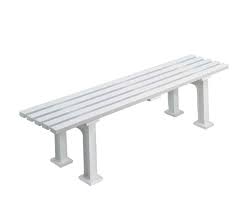 Esszimmerbank agadir aus sheesham massivholz metall ohne lehne. Bank Ohne Lehne 150 Cm Weiss Banke Schiedsrichterstuhle Tennisplatzausstattung