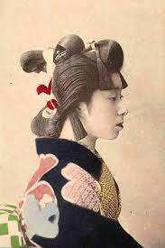Brilliant Hairdo Japan Art Medieval Japan Japan Culture