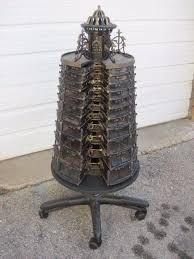 Rare Antique Cast Iron Hardware Store Display Parts Carousel Complete Beautiful Antique Cast Iron Iron Hardware Cast Iron