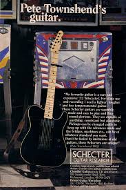 Schecter guitar research, commonly known simply as schecter, is an american manufacturing company founded in 1976 by david schecter, which originally produced only replacement parts for existing guitars from manufacturers such as fender and gibson. Schecter Giffin Telecaster Style Guitars Pete Townshend S Guitar Gear Whotabs
