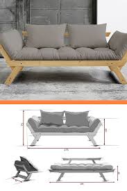 Modisches Schlafsofa Gariana Mit Matratze Und Zwei Kissen Gastebett Futon Ecksofa Design Bequemes Schlafsofa Schlafsofa