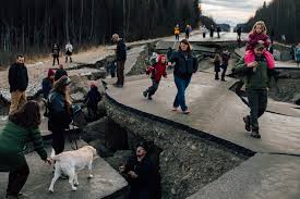 An earthquake measuring 8.2 on the richter scale has struck just south of the alaskan peninsula. In Unfazed Alaska A Major Quake Is Just A Bump In The Road The New York Times