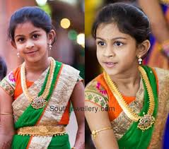Beautiful Kid In Traditional Jewellery Latest Jewellery Designs Kids Gold Jewelry Traditional Jewelry Real Gold Jewelry
