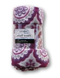 I've got 4 fun different fleece blankets for you! Purple Medallion Patterned Fleece Throw Blanket 50