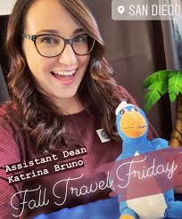 ☀️🏝 Our last #FallTravelFriday for the year... Assistant Dean Katrina Bruno  will be taking you through a day in sunny San Diego! . . As a native  Floridian, Kat's used to the