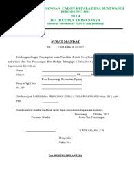 Download contoh surat mandat dengan mengklik link berikut Surat Mandat