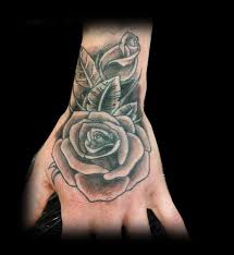 Black And Grey Neo Traditional Rose On Hand Tattoo Bobbi N Primitive Tattoo Studio Perth Western Australia Tattoo Primi Hand Tattoos Primitive Tattoo Tattoos