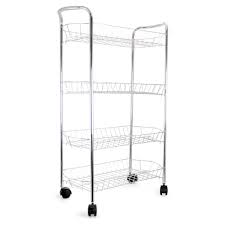 Slim storage cart 4 tier. 4 Tier Storage Cart Wayfair