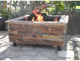 Natural Stone Fire Pit Square Fire Science