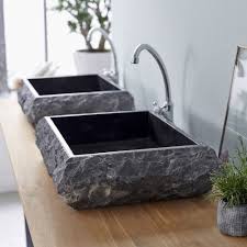Beautiful washing sinks for luxury home, bathroom or kitchen with modern or zen style. Scrula Slim Black Marble Washbasins Black Coloured Washbasin At Tikamoon Wash Basin Tikamoon Black Marble