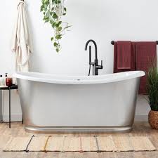 Kohler Villager 30.25-In X 60-In White Cast Iron Alcove Soaking Bathtub  (Right Drain) In The Bathtubs Department At Lowes.Com