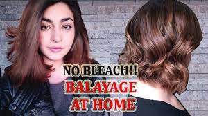 Black To Brown Hair No Bleach Balyage At Home In Urdu Hindi Glossips Youtube