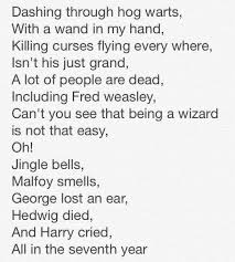 Harry Potter Song To The Tune To Jingle Bells Harry Potter Song Harry Potter Parody Funny Christmas Songs