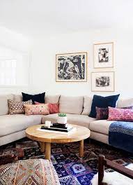 Cream main field rugs also look great with red couch and curtains. The Easy Way To Decorate Around A Tan Pink Beige Sofa Decorating Advice