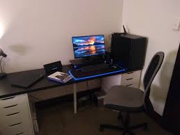 See more ideas about ikea desk, home decor, home office design. New Desk Ikea Alex Linnmon And Custom Built Monitor Stand Battlestations