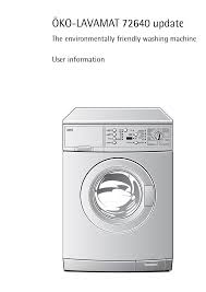 Aeg L72640 L72640 Pnc 914002408 Manual Washing Machine Aeg Manual