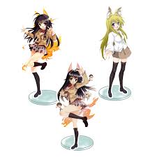Anime Stand Kanokon Minamoto Chizuru Acrylic Figure Display Desktop  Decoration 15cm - Key Chains - AliExpress