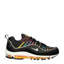 Air Max 98 Premium Sneakers Zwart Multi In 2020 Nike Air Sneaker Zwart