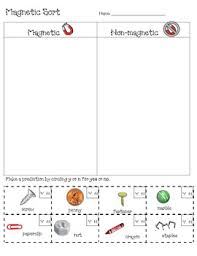 Magnetic Sort Kindergarten Worksheets Sorting Hands On Activities