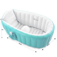 Use a clean washcloth or cotton pads to clean around her eyes and nose. Buy Inflatable Baby Bathtub With Air Pump Baby Bath Tub Toddler Bathtub Foldable Shower Basin For Newborn Portable Travel Bath Tub Green Online In Turkey B088fxsw9y