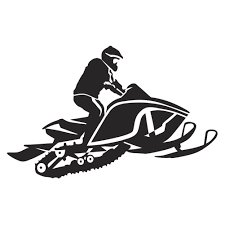 Airborne Snowmobile Wall Decal Snowmobile Silhouette Stencil Sports Wall Decals