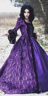Dark Romance 27 Gothic Wedding Dresses Wedding Dresses Guide Gothic Wedding Dress Purple Goth Dress Purple Wedding Dress