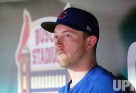Photo: Chicago Cubs Starting Pitcher Adrian Sampson Leaves Baseball Game