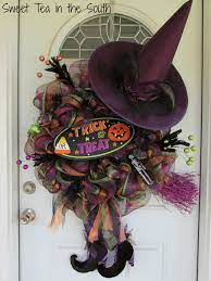 Well you're in luck, because here they come. Learn How To Make Your Own Halloween Deco Mesh Wreath