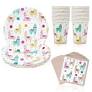 Pink Alpaca Paper Dinnerware from www.walmart.com