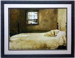 Check spelling or type a new query. Framed Large Master Bedroom Picture Of Dog On Bed Art By Wyeth Etsy