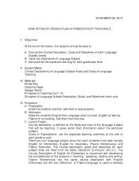Sample Of Semi Detailed Lesson Plan Lesson Plan Outline Teaching Lessons Plans Guided Math Lessons