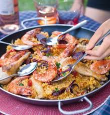 Paella Rapide Poulet Gambas Paella Recette Recette Paella Rapide Recettes De Cuisine