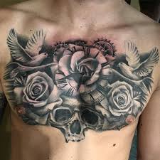 Human beings have always been fascinated by birds because of their ability to fly. Tattoo Uploaded By Stacie Mayer Black And Grey Chest Piece By Chloe Aspey Blackandgrey Realism Skull Flower Roses Bird Clock Chloeaspey 140975 Tattoodo