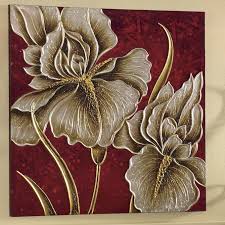 Mystic Flowers Wall Art Large Sculpture Painting Flower Wall Art Mural Art
