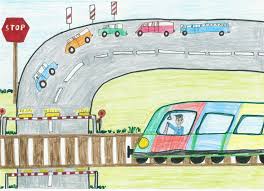 Here Is A Previous Crossing Awareness Day Drawing Contest Entry From A 7 Year Old From Poland Drawings 7 Year Olds Day