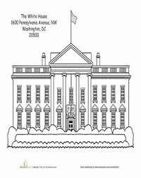 The answer to making the coloring page come to life with vibrancy is that you color all of the other items on the page, such as a halloween pumpkin, haunted house, or spider web with a giant spider. White House Worksheet Education Com House Colouring Pages White House Coloring Pages