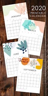 New 2020 And 2021 Calendar Printable Monthly Planner Inserts Cute Quirky Modern Wall Calendar Instant Download Print A4 And Letter Calendar Printables Monthly Calendar Printable Calendar Monthly Planner