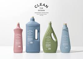 Clean The Ocean Biodegradable Cleaning Agent Creative Packaging Design Biodegradable Products Packaging Design