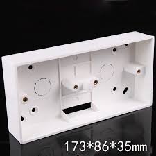 Surface mount electrical outlet box. Two 86 Double Junction Box White Pvc Surface Mount Wiring Box For Wall Electrical Socket Switch Installation Box 86 Box Boxbox Wall Mount Aliexpress