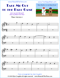 Just to root for the home town crew, ev'ry sou katie blew. Take Me Out To The Ball Game Piano Sheet Music
