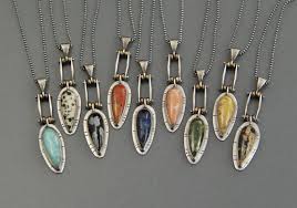 Small Gemstone Pendant Cabochon Necklace Sterling Silver Gemstone Pendant Sterling Silver Pendants Sterling Silver Jewelry